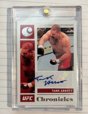 2021 Panini Chronicles UFC Signatures David Abbott Tank Abbott