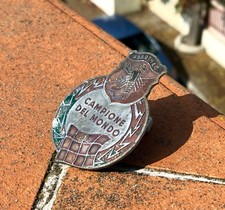 Stemma ORIGINALE Abarth in ottone smaltato badge 500 595 695 850 1000 otc logo