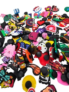 120 Assorted Shoe Charms for Crocs | Jibbitz Lot | Cartoon, Disney, Hello Kitty - Picture 1 of 5