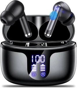 Wireless Earbuds Bluetooth Headphones 5.3Bass Boosted Ear Buds 40H Playtime IP6 - Picture 1 of 8