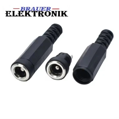 BE ✨Buchsen-Stecker 5,5 x 2,5/2,1mm DC Power Buchse Stecker Jack Stecker 022B✨