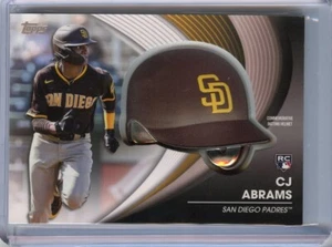 Casco de bateo conmemorativo Topps Update 2022 #BHCA CJ Abrams RC - Imagen 1 de 1