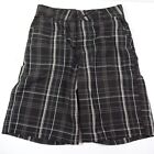 O'neill Board Shorts First In-Last Out Boys Size 24 Black Plaid