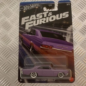 Hot Wheels Fast & Furious 1966 Chevy Impala 1:64 Mattel 3/5 - Picture 1 of 2