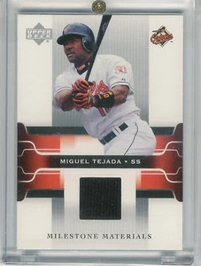 2005 UPPERDECK MILESTONE MATERIALS MIGUEL TEJADA JERSEY - Picture 1 of 1
