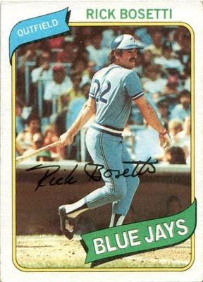 1980 Topps Rick Bosetti #277 Toronto Blue Jays - Image 1 of 2