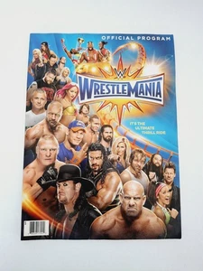 2017 WWE WrestleMania 33 Official Program Goldberg Lesner Reigns Undertaker - Picture 1 of 3