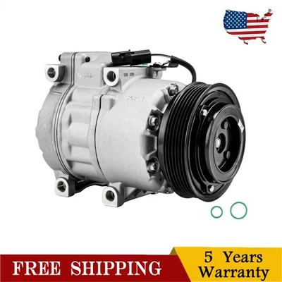 Compresor de aire acondicionado con 6 ranuras para Kia Optima 2009-2010 Hyundai Sonata 2010 L4 2,4 L Foto 1 de 4