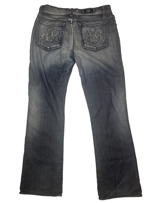 Rock Republic Jeans Men 31x28 Blue Distressed Relaxed Denim Y2K Stones USA - Image 1 of 4