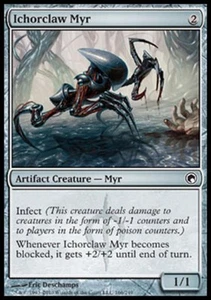 MTG English Ichorclaw Myr Light Play Foil Scars of Mirrodin - Picture 1 of 1