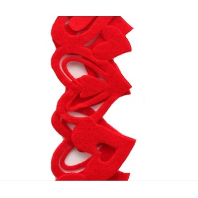 Cinta Heart Cut Outs Bliss Red Lion 2,5 pulgadas x 10 yardas Nº 40 Poliéster Nuevo Foto 1 de 4