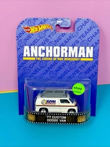 Hot Wheels Retro Entertainment Anchorman 77 Custom Dodge Van Mattel 2013 Premium - Picture 1 of 13
