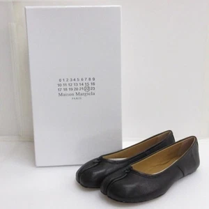 Zapatos de salón planos Maison Margiela EU:35 de cuero negro con patas Tabi - Imagen 1 de 15