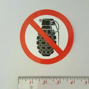 DON'T BOMB Sticker Funny Label Joke Prohibition & Warning Funny Signs - Picture 1 of 2