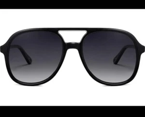 SOJOS Retro Polarized Aviator Sunglasses for Women Men Classic 70s Black/Grey - Picture 1 of 5