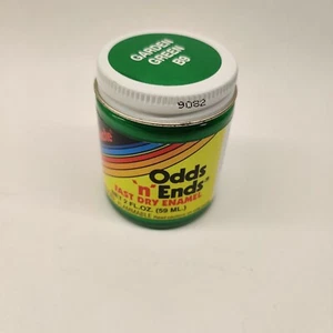 Vintage Plasti-Kote "Odds 'n' Ends" Fast Dry Enamel B9 "Garden Green" - Picture 1 of 3
