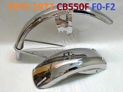 Honda CB550F 1975-1977 cuatro guardabarros delantero y trasero F0-F2. Honda CB550 1976 protector F1 Foto 1 de 4