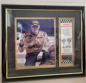 NASCAR Matt Kenseth Picture Plaque BY Racing Reflections With Tire Piece COA - Picture 1 of 7