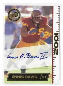 Ennis Davis 2001 Press Pass Autograph #10 USC Trojans / Saints Rookie Football - Picture 1 of 3