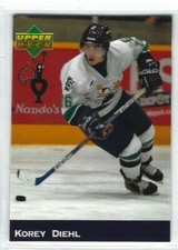 2004-05 South Surrey Eagles (BCHL) Korey Diehl (white jersey)