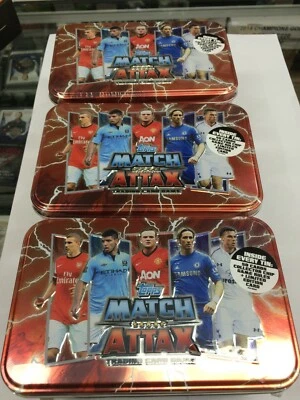 2012-13 Match Attax Premier Fútbol Coleccionistas Lata (50 Tarjetas) x 3--¡Gran Valor! Foto 1 de 4