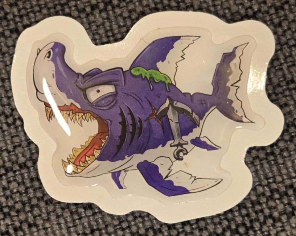 Zuru Smashers Dino Island Dinosaurio Tiburón 3D Puffy Pegatina 1.75" Foto 1 de 1