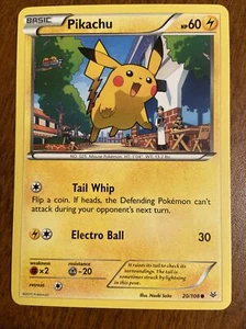Pokémon TCG Pikachu Roaring Skies 20/108 Regular 1st Edition Common - Picture 1 of 2