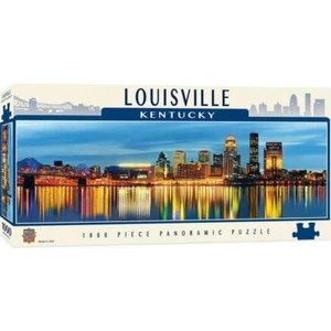 Masterpieces Panoramic Cityscapes puzzle; Louisville, Kentucky; 1000 pieces - Picture 1 of 3