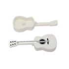 2 NEW LEGO Utensil Guitar Acoustic with Silver Strings, Black Tuning Knobs White