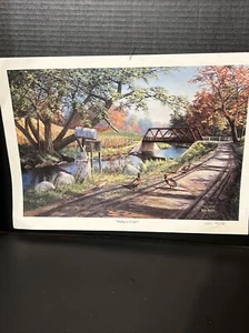 KEN ZYLLA SIGNED PRINT - Nary A Care 17”x12 - Picture 1 of 6