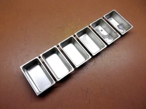One Piece 6-Mini Loaf Cake Pan Sheet 17" x 4 3/8" with Six 4" x 2 1/4" Loaf Pans - Picture 1 of 9