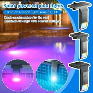 Solar Powered LED Pool Lights Ground Waterproof Outdoor Decorative Lighting Lamp - Picture 1 of 7