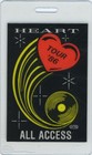 HEART 1986 LAMINATED BACKSTAGE PASS ANN NANCY WILSON