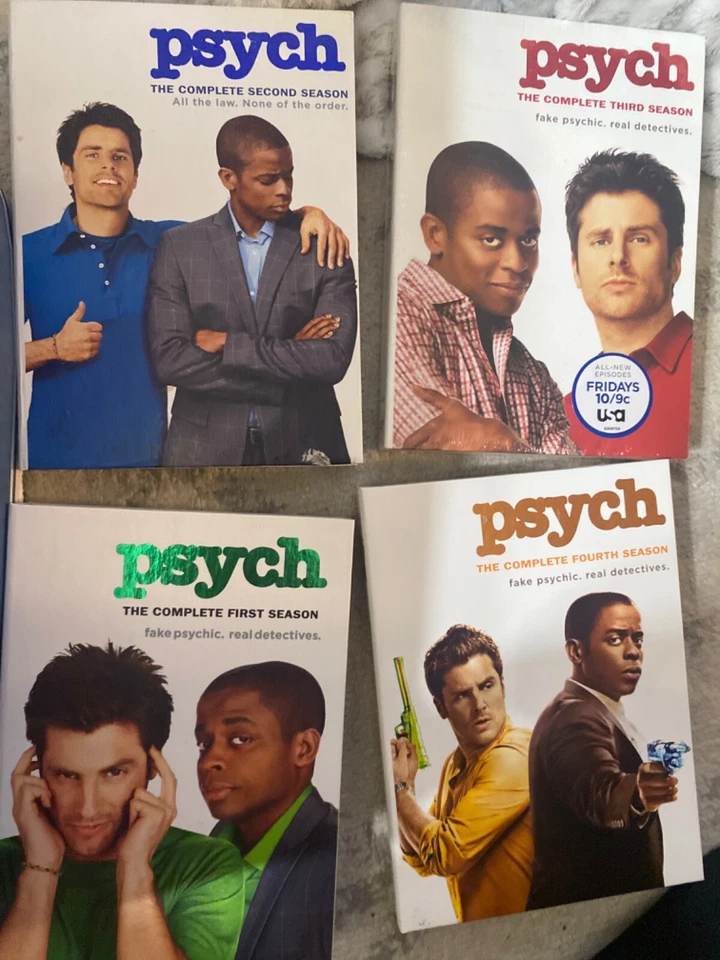 Psych Complete Season 1 2 3 4 1-4 DVD First Second Third Fourth New & Sealed Lot - Image 1 of 1