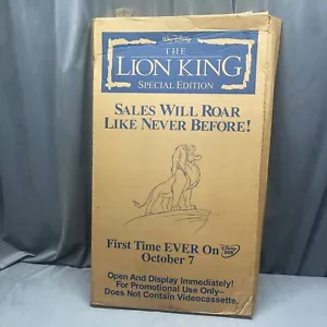 Vintage The Lion King DVD Disney Video Store Display Standee With Original Box - Picture 1 of 24