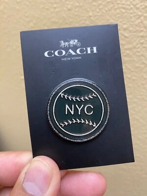 COACH  NYC BASEBALL PIN Style#F21655 - Image 1 of 3