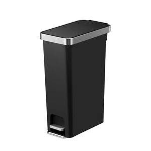 Better Homes & Gardens 10.5 Gallon Kitchen Step Trash Can, Plastic Slim Step-On - Picture 1 of 7