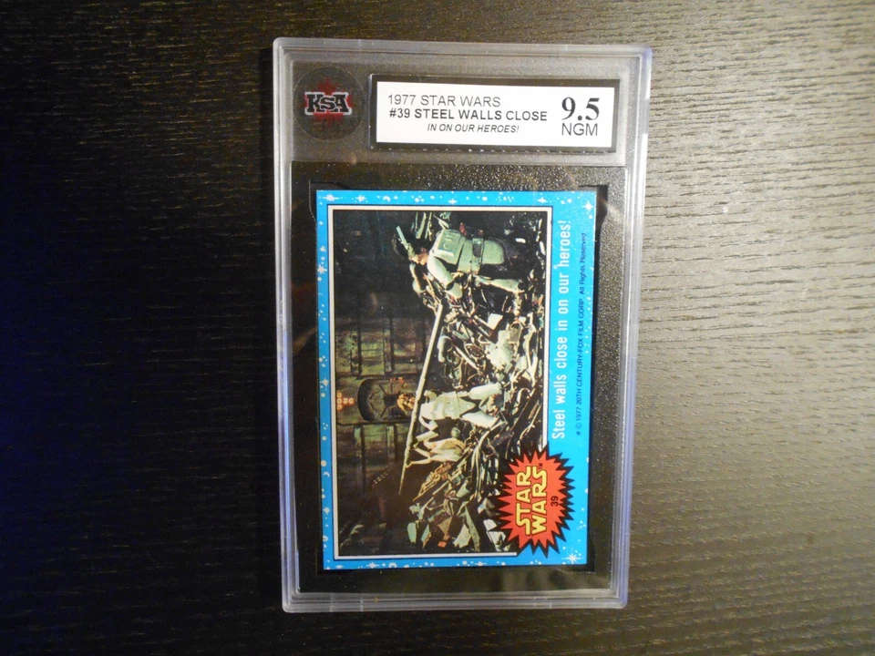 1977 STAR #39 WARS Steel Walls Close On Heros KSA 9.5 (PSA 10/APR $700) GEM 💎 - Image 1 of 3