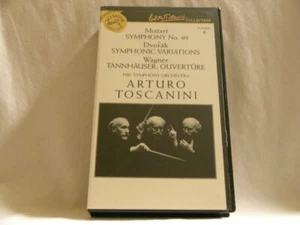MOZART Symphony 40 DVORAK WAGNER Tannhauser ARTURO TOSCANINI NBC VHS tape - Picture 1 of 3