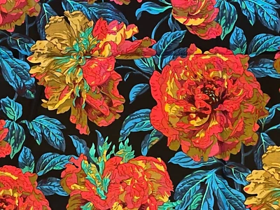 Philip Jacobs / Rowan 绗缝面料 - BLOWSEY - 黑色 - 0.5 码 — 第 1/2 张图片