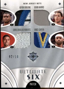 2008 Ultimate Collection Nets Patches Dooling Harris Vince Carter Lopez /10 - Picture 1 of 2