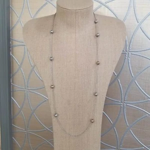John Hardy 18K Gold & Sterling Silver Dot Collection Station Necklace-Designer - Picture 1 of 7