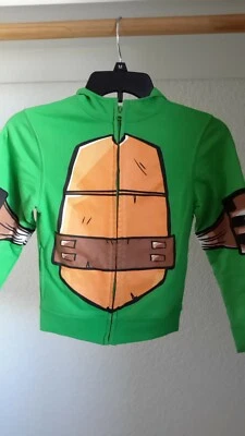 Disfraz de Miguel Ángel Tortugas Ninja Mutantes Adolescentes Chaqueta con Cremallera Sudadera con Capucha XS Pre-ow Foto 1 de 4