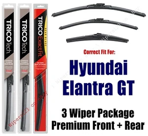 Paquete de 3 limpiaparabrisas premium aptos para 2018 + Hyundai Elantra GT - 19260/240/12 K - Imagen 1 de 1