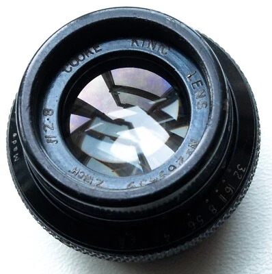 TAYLOR - HOBSON COOKE KINIC f/2.8 2 " PRIME LENS FAST & RARE BRASS SCREW MOUNT  - Image 1 of 4