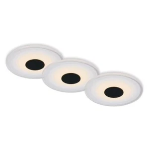 Briloner 7043-035 LED Einbaustrahler Set 3x6 W Schwarz Warmweiss IP44 Lampe 230V - Bild 1 von 9