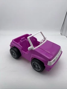 Vintage MATTEL 1994 Purple & White Barbie Doll Jeep Beach Cruiser Car Auto Toy - Picture 1 of 8