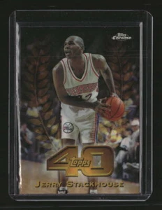 1997-98 Topps Chrome #T40-4 Jerry Stackhouse Topps 40 Refractors - Picture 1 of 2