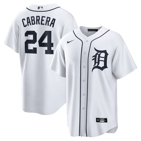 New Miguel Cabrera Detroit Tigers Nike Home Player Jersey Men's 2023 MLB NWT DET Cover