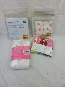Safety 1st Disposable Placemates, Washclothes & Garanimals Girls' Camisoles (4T) - Picture 1 of 4